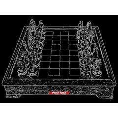 Juego de ajedrez con figuras y organizador | Zona 1 | 90 x 10