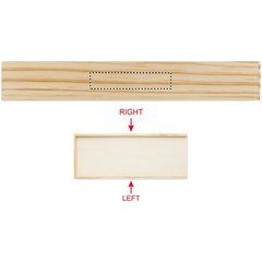 Juego de dominó de madera y cartas recicladas | Derecha | 60 x 12
