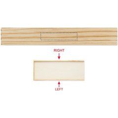Juego de dominó de madera y cartas recicladas | Izquierda | 60 x 12