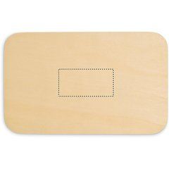 Juego de fútbol mini de madera | Trasero | 80 x 40