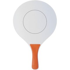 Juego de palas de madera MDF con pelota a juego | RACKET 1 BACK SCREEN | 130 x 130