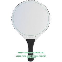 Juego de palas de madera MDF con pelota a juego | RACKET 2 BACK PD | 240 x 230