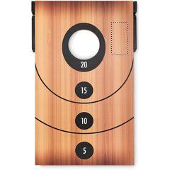 Juego Puntería con Tres en Raya MDF | Frontal Derecho | 50 x 100