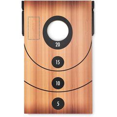 Juego Puntería con Tres en Raya MDF | Frontal Izquierdo | 50 x 100