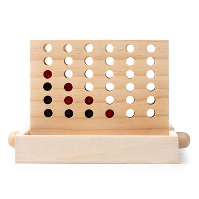 Juego 4 en raya de madera Crudo Talla Única Infantil
