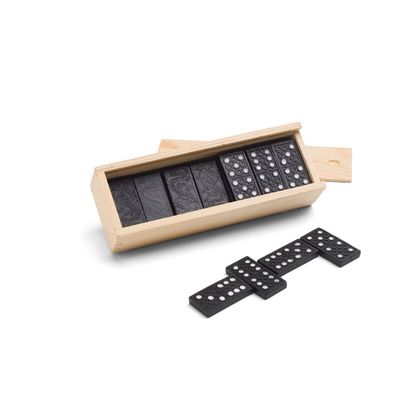Juego Dominó con Caja de Madera