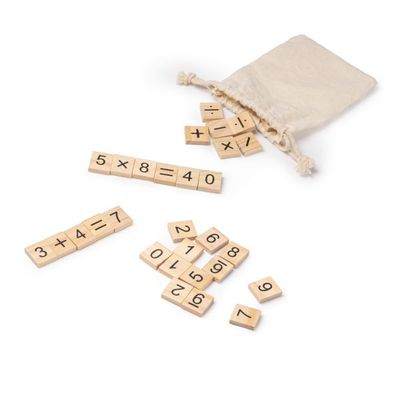 Juego matemático de madera
