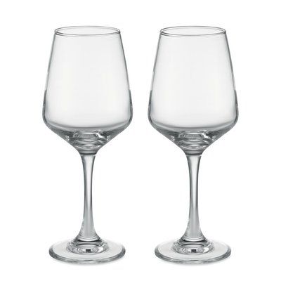 Juego de 2 Copas de Vino 400ml Transparente