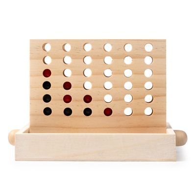 Juego 4 en raya de madera Crudo TALLA ÚNICA INFANTIL