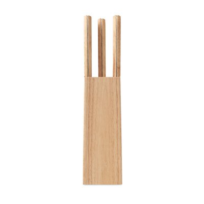 Juego de 5 Cuchillos con Soporte de Madera
