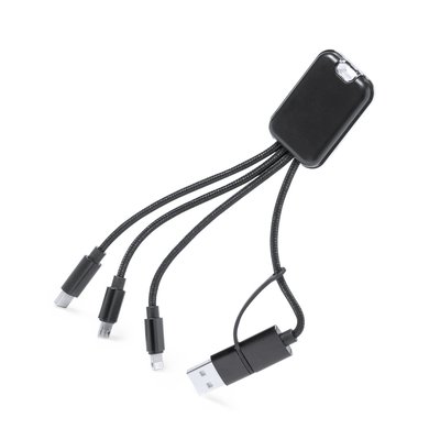 Juego de Cables de Carga con Luz Logotipo a Láser Neg