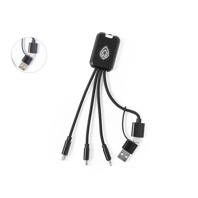 Juego de Cables de Carga con Luz Logotipo a Láser