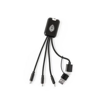 Juego de Cables de Carga con Luz Logotipo a Láser
