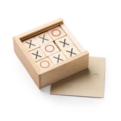 Juego de habilidad 3 en raya de madera