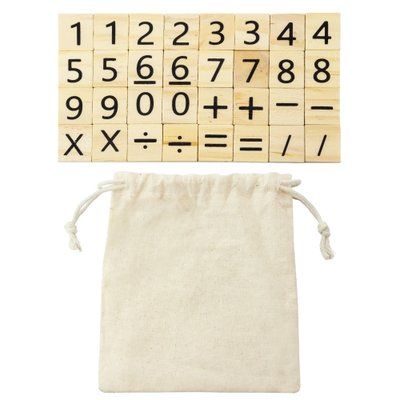 Juego de madera matemático