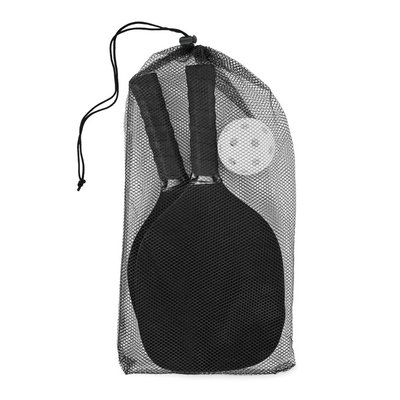 Juego de pádel Pickle ball de madera Negro