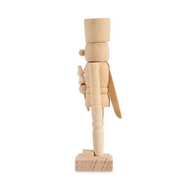 Juego de pintura con muñeco de madera