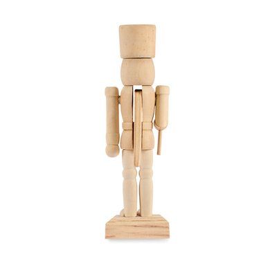 Juego de pintura con muñeco de madera