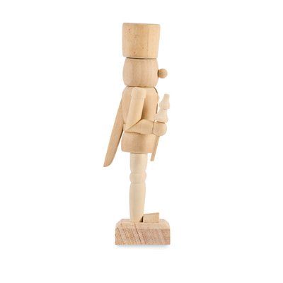 Juego de pintura con muñeco de madera
