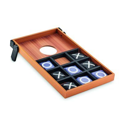 Juego Puntería con Tres en Raya MDF