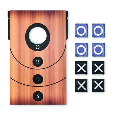 Juego Puntería con Tres en Raya MDF