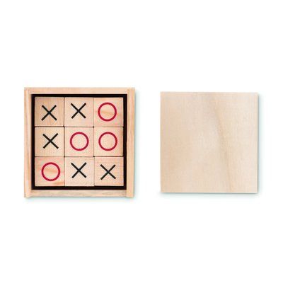 Juego tres en raya de madera