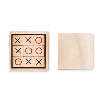 Juego tres en raya de madera