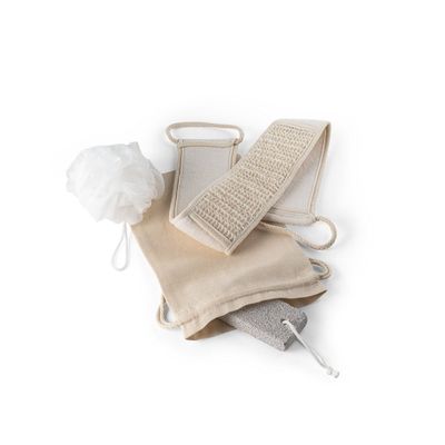 Kit Spa Exfoliante con Puff Baño