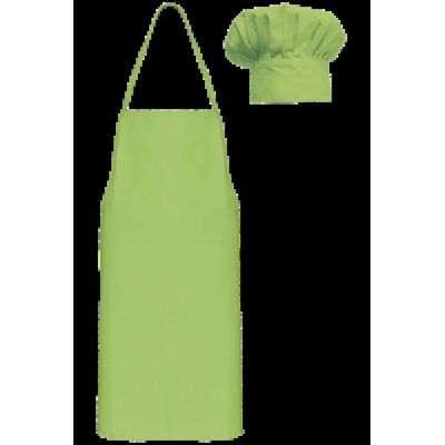 Kit infantil de gorro de cocinero y delantal Lime