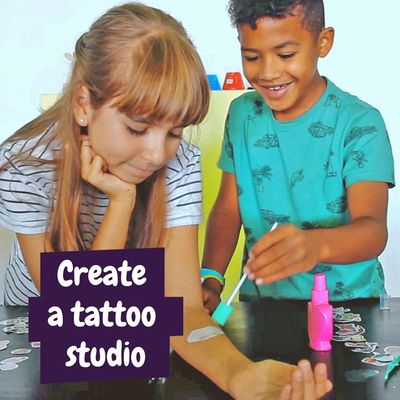 Kit juego educativo de tatuajes para niños