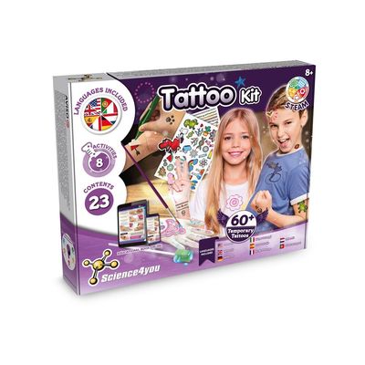 Kit juego educativo de tatuajes para niños