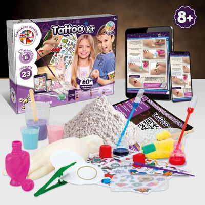 Kit juego educativo de tatuajes para niños