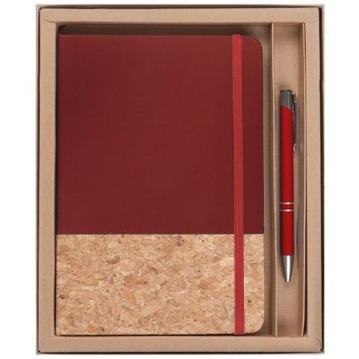 Kit de libreta y bolígrafo Rojo