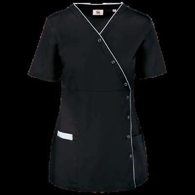 Kimono con botones a presión Black Xl