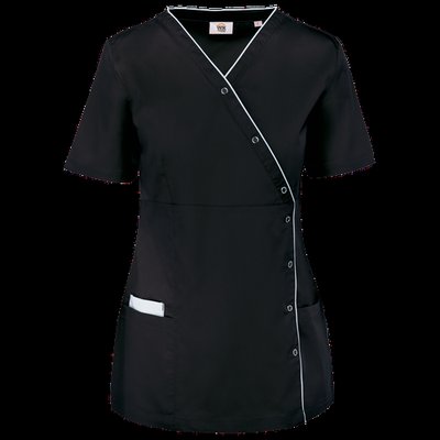 Kimono con botones a presión Black Xxl