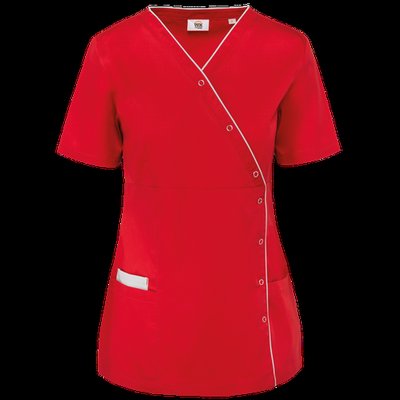 Kimono con botones a presión Deep Red Xs