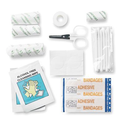 Kit de primeros auxilios en estuche de cremallera