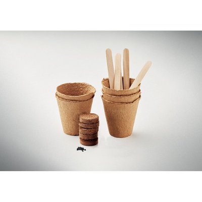 Kit Cultivo 5 Flores + Tierra UE