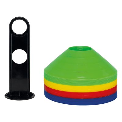 Kit de delimitación 40 conos Amarillo / Rojo / Azul / Verde