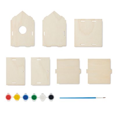 Kit DIY Montaje y Pintura Casita de Pájaros