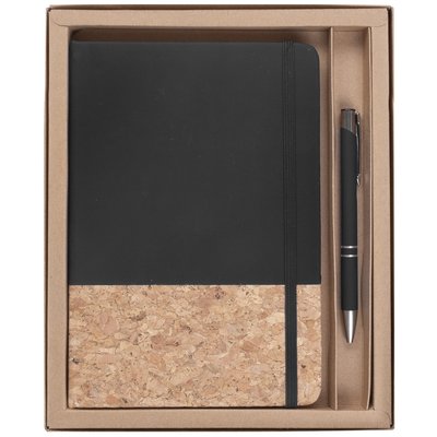 Kit de libreta y bolígrafo Negro