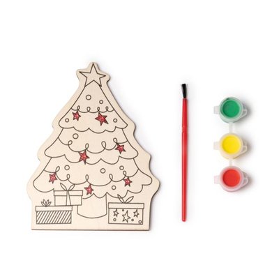 Kit navideño de madera para colorear