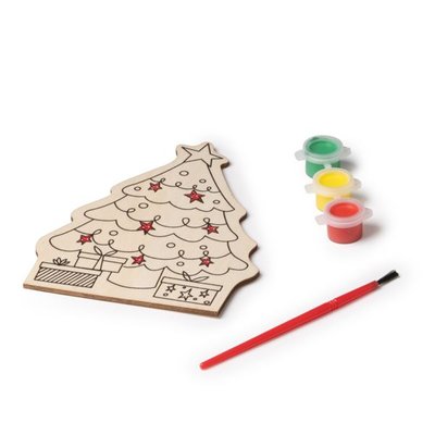Kit navideño de madera para colorear