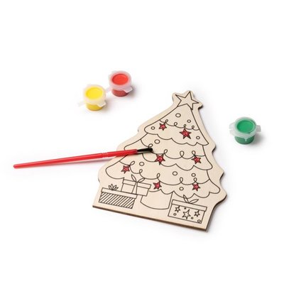 Kit navideño de madera para colorear