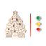 Kit navideño de madera para colorear Arbol Talla Única Adulto