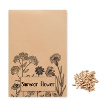 Sobre Kraft con Semillas Flores UE Beig