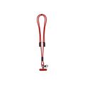 Lanyard con soporte móvil y cable de carga Roj