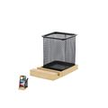 Lapicero malla metal con soporte móvil
