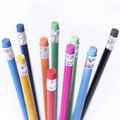Lápiz de madera de colores con goma a juego