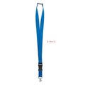 Lanyard 25mm Desmontable con Cierre Azul Royal